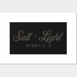 Salt And Light matthew 5 13 Posters and Art